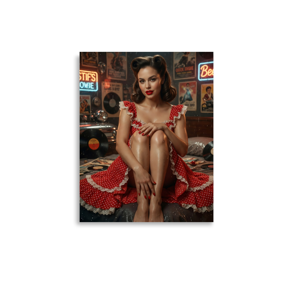 Steph 1950s American Beauty Poster - Image 4