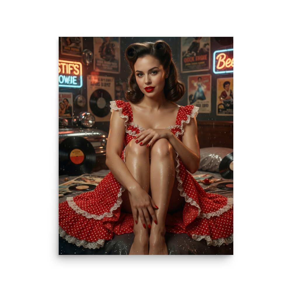 Steph 1950s American Beauty Poster - Image 6
