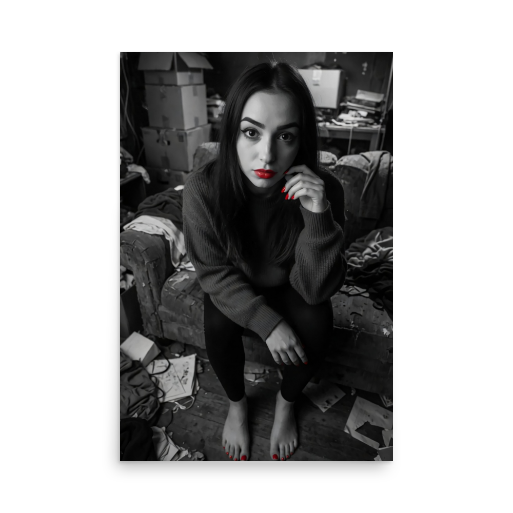 Neon Noir Natalie Graphic Poster