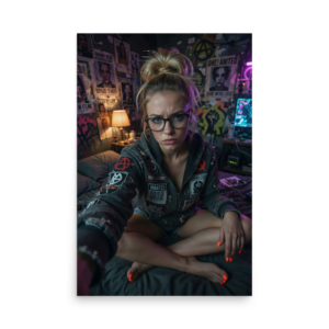 High Score Neon Arcade Aesthetic