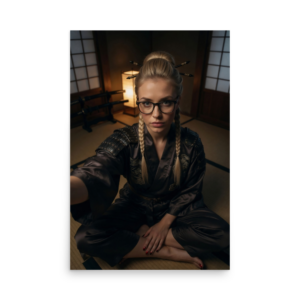 Ronin Grace Feudal Japan Aesthetic Poster