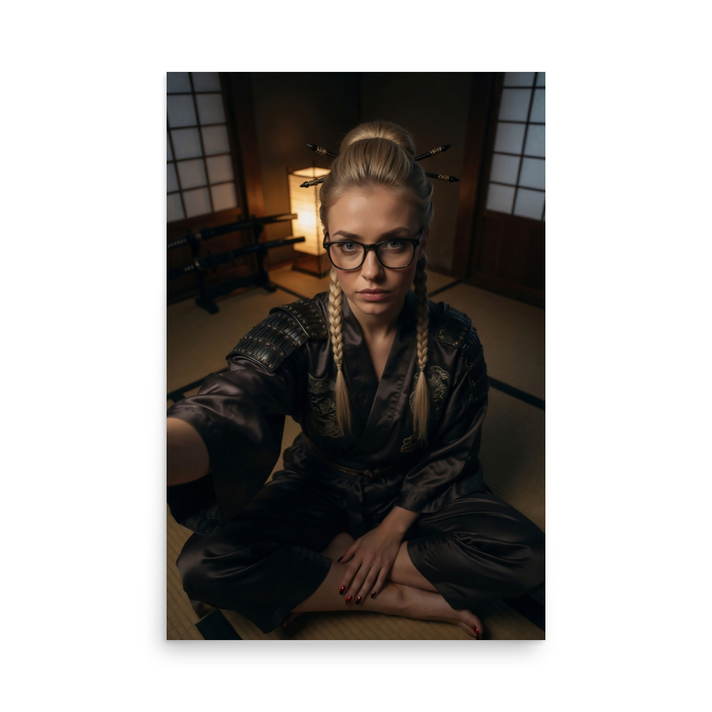 Ronin Grace Feudal Japan Aesthetic Poster