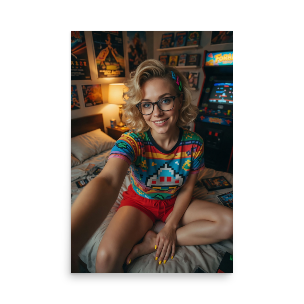 Pixel Glow Retro Gaming Aesthetic