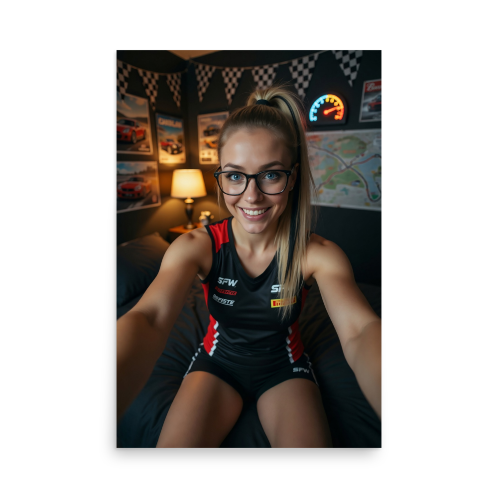 Racing Emma Webb Motorsport Poster