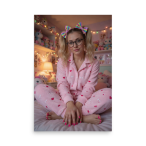 Bubblegum Kawaii Aesthetic Poster