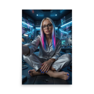 Glitch & Glow Futuristic Wall Art